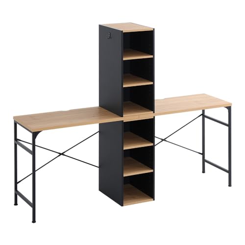 Amazon | ホームテイスト ヴィンテージツインデスク 90×90cm